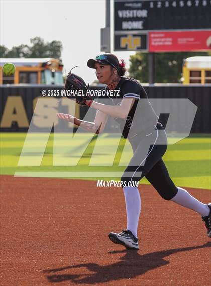 Thumbnail 3 in Trinity @ Plano East (UIL 6A D1 Girls Softball Regional Semi-Final) photogallery.