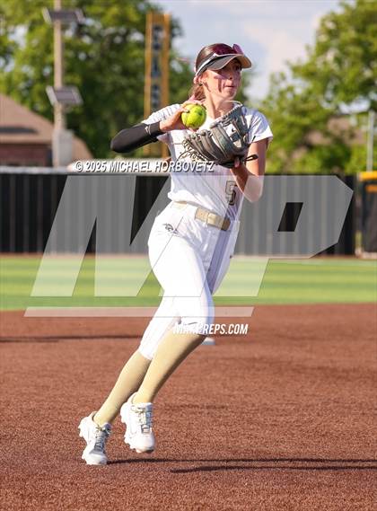 Thumbnail 1 in Trinity @ Plano East (UIL 6A D1 Girls Softball Regional Semi-Final) photogallery.