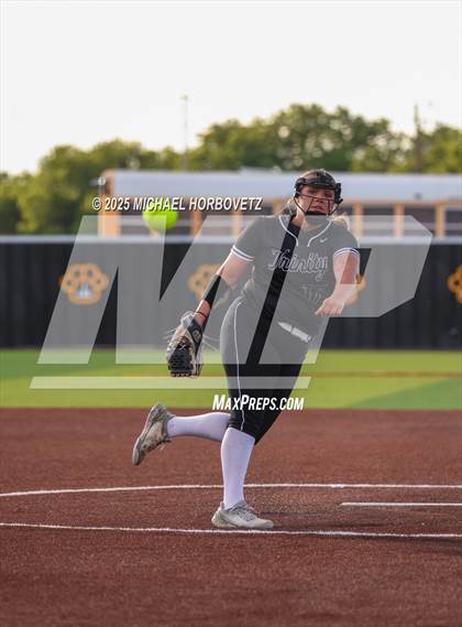 Thumbnail 1 in Trinity @ Plano East (UIL 6A D1 Girls Softball Regional Semi-Final) photogallery.