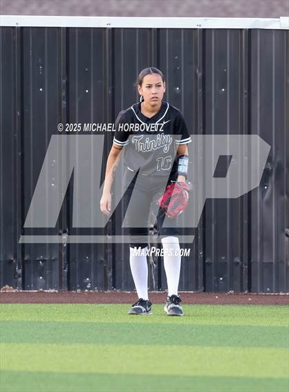 Thumbnail 2 in Trinity @ Plano East (UIL 6A D1 Girls Softball Regional Semi-Final) photogallery.
