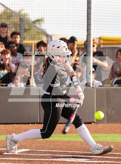 Thumbnail 1 in Trinity @ Plano East (UIL 6A D1 Girls Softball Regional Semi-Final) photogallery.