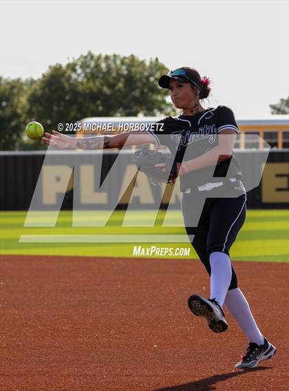 Thumbnail 1 in Trinity @ Plano East (UIL 6A D1 Girls Softball Regional Semi-Final) photogallery.
