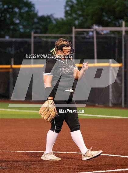 Thumbnail 2 in Trinity @ Plano East (UIL 6A D1 Girls Softball Regional Semi-Final) photogallery.