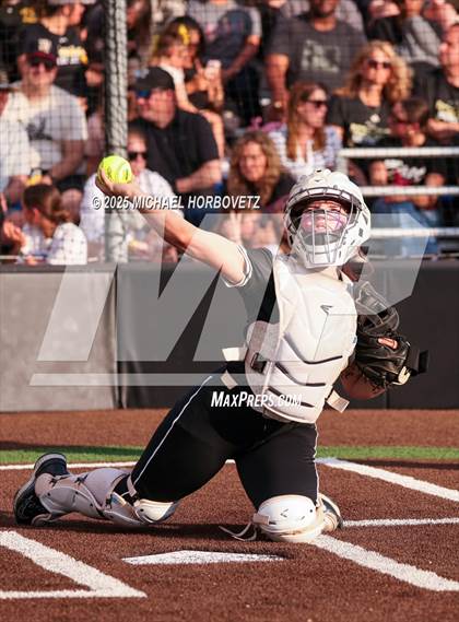 Thumbnail 2 in Trinity @ Plano East (UIL 6A D1 Girls Softball Regional Semi-Final) photogallery.