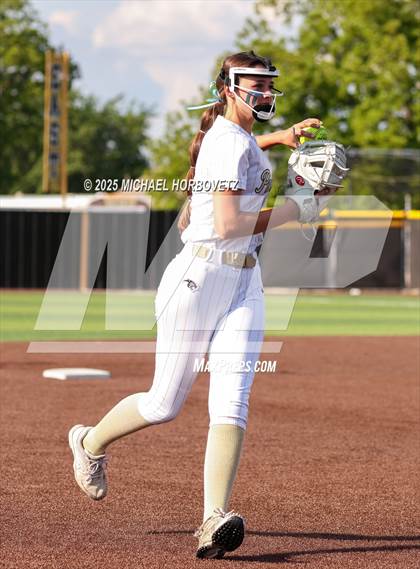 Thumbnail 3 in Trinity @ Plano East (UIL 6A D1 Girls Softball Regional Semi-Final) photogallery.