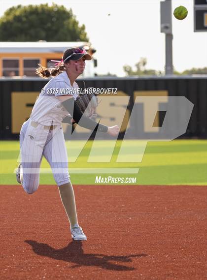 Thumbnail 3 in Trinity @ Plano East (UIL 6A D1 Girls Softball Regional Semi-Final) photogallery.
