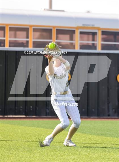 Thumbnail 2 in Trinity @ Plano East (UIL 6A D1 Girls Softball Regional Semi-Final) photogallery.