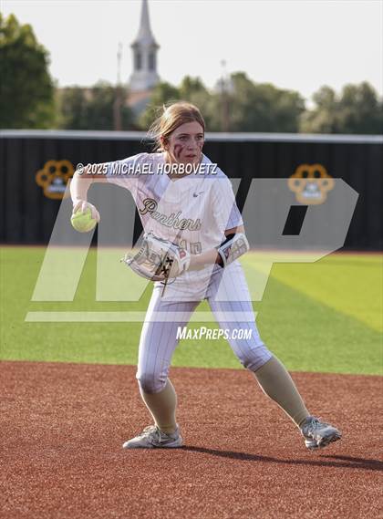 Thumbnail 2 in Trinity @ Plano East (UIL 6A D1 Girls Softball Regional Semi-Final) photogallery.