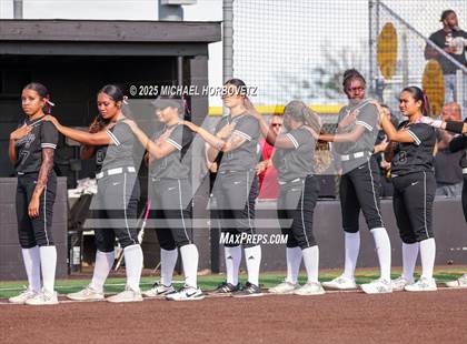 Thumbnail 3 in Trinity @ Plano East (UIL 6A D1 Girls Softball Regional Semi-Final) photogallery.