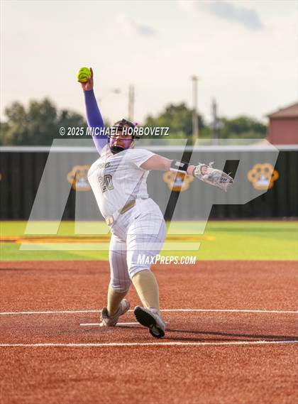 Thumbnail 2 in Trinity @ Plano East (UIL 6A D1 Girls Softball Regional Semi-Final) photogallery.