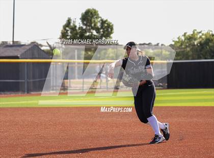 Thumbnail 3 in Trinity @ Plano East (UIL 6A D1 Girls Softball Regional Semi-Final) photogallery.