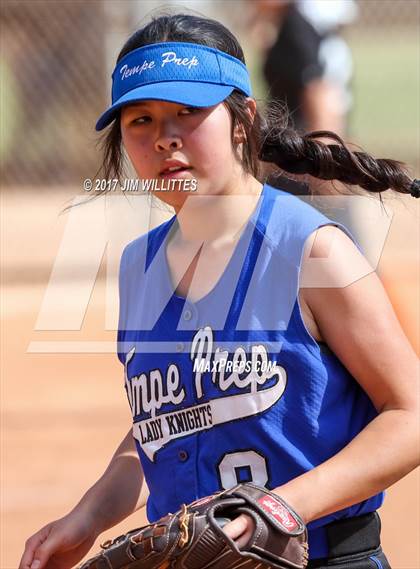 Thumbnail 1 in Tempe Prep vs. Williams (Chandler Prep Softball Classic)  photogallery.