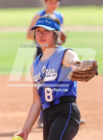 Thumbnail 2 in Tempe Prep vs. Williams (Chandler Prep Softball Classic)  photogallery.