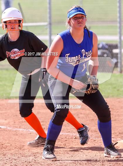 Thumbnail 1 in Tempe Prep vs. Williams (Chandler Prep Softball Classic)  photogallery.