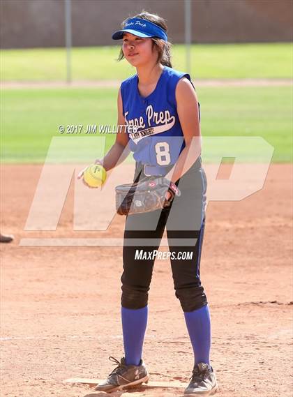 Thumbnail 3 in Tempe Prep vs. Williams (Chandler Prep Softball Classic)  photogallery.