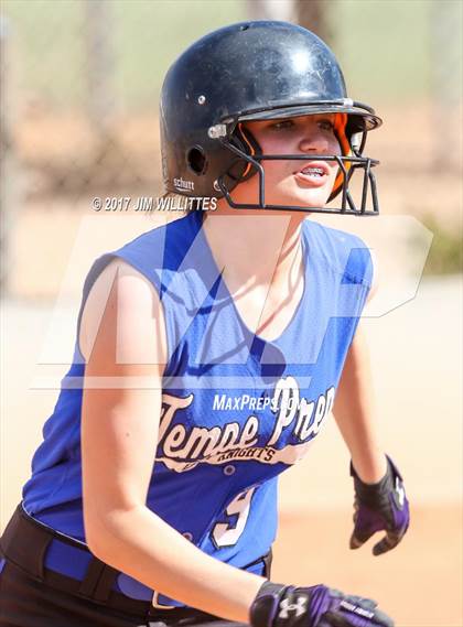 Thumbnail 2 in Tempe Prep vs. Williams (Chandler Prep Softball Classic)  photogallery.