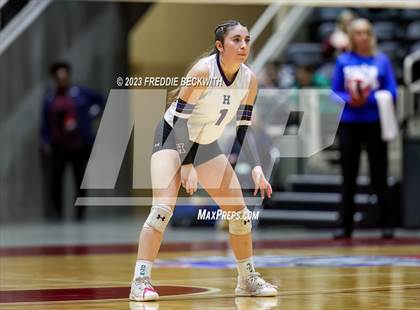 Thumbnail 3 in Blum vs. Harrold (UIL 1A Volleyball Final) photogallery.