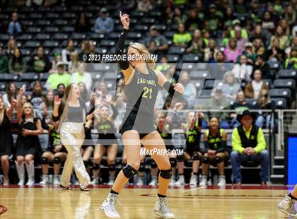 Thumbnail 3 in Blum vs. Harrold (UIL 1A Volleyball Final) photogallery.