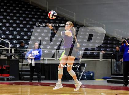 Thumbnail 2 in Blum vs. Harrold (UIL 1A Volleyball Final) photogallery.