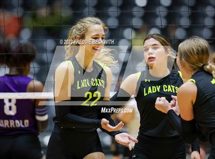Thumbnail 2 in Blum vs. Harrold (UIL 1A Volleyball Final) photogallery.