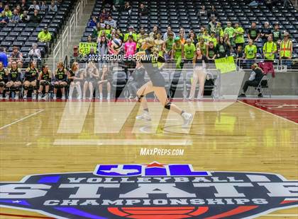 Thumbnail 2 in Blum vs. Harrold (UIL 1A Volleyball Final) photogallery.