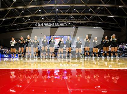 Thumbnail 1 in Blum vs. Harrold (UIL 1A Volleyball Final) photogallery.