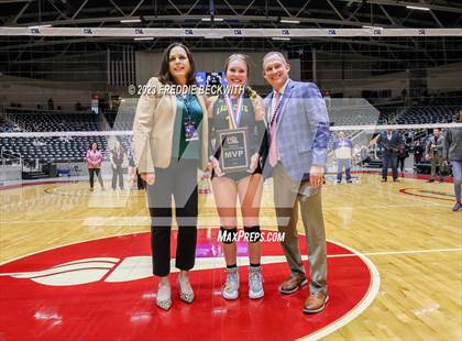 Thumbnail 2 in Blum vs. Harrold (UIL 1A Volleyball Final) photogallery.
