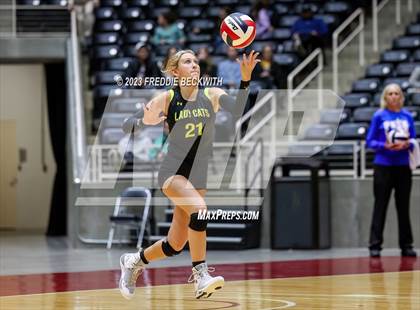 Thumbnail 2 in Blum vs. Harrold (UIL 1A Volleyball Final) photogallery.