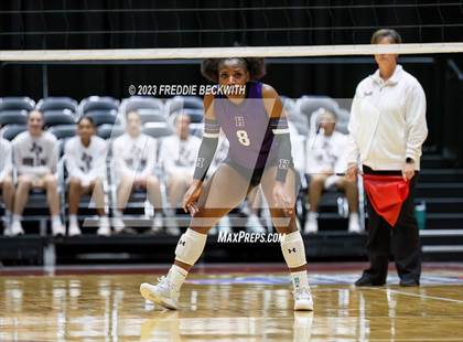 Thumbnail 1 in Blum vs. Harrold (UIL 1A Volleyball Final) photogallery.