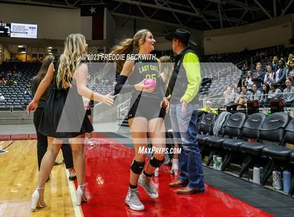 Thumbnail 3 in Blum vs. Harrold (UIL 1A Volleyball Final) photogallery.