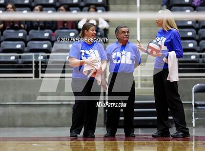 Thumbnail 3 in Blum vs. Harrold (UIL 1A Volleyball Final) photogallery.