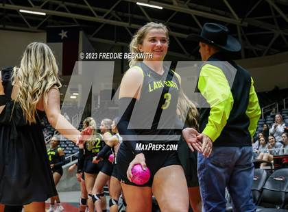 Thumbnail 3 in Blum vs. Harrold (UIL 1A Volleyball Final) photogallery.