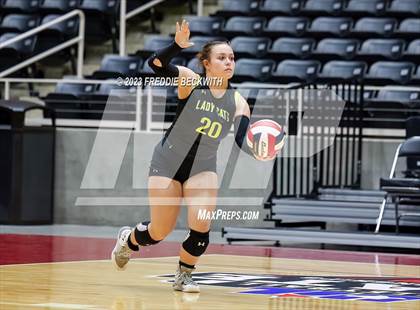 Thumbnail 3 in Blum vs. Harrold (UIL 1A Volleyball Final) photogallery.