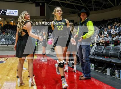 Thumbnail 2 in Blum vs. Harrold (UIL 1A Volleyball Final) photogallery.