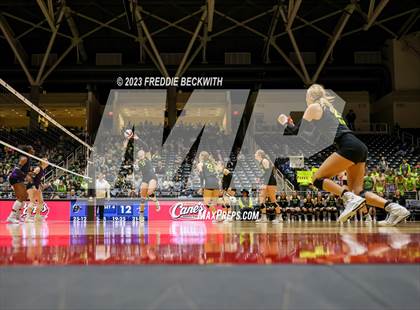 Thumbnail 1 in Blum vs. Harrold (UIL 1A Volleyball Final) photogallery.