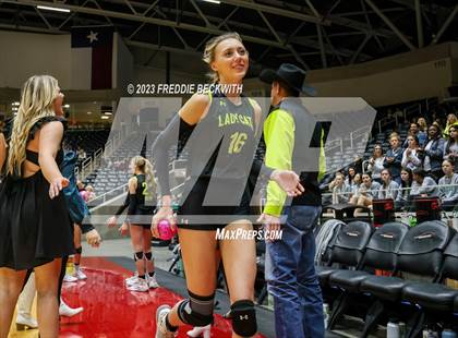 Thumbnail 3 in Blum vs. Harrold (UIL 1A Volleyball Final) photogallery.
