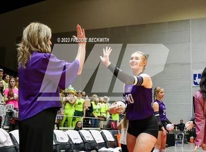 Thumbnail 1 in Blum vs. Harrold (UIL 1A Volleyball Final) photogallery.