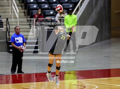 Thumbnail 2 in Blum vs. Harrold (UIL 1A Volleyball Final) photogallery.