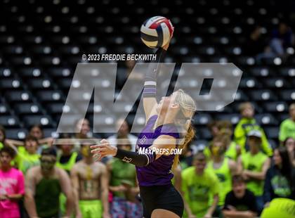 Thumbnail 1 in Blum vs. Harrold (UIL 1A Volleyball Final) photogallery.
