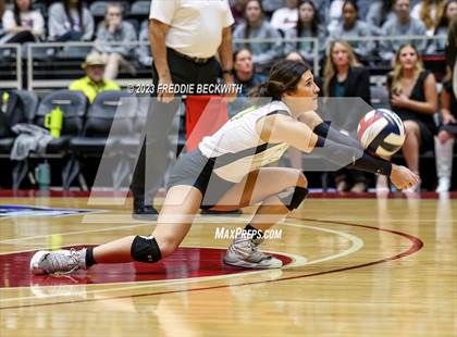 Thumbnail 3 in Blum vs. Harrold (UIL 1A Volleyball Final) photogallery.
