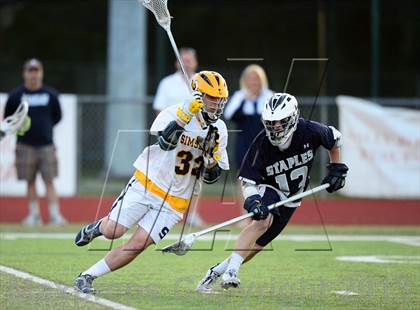 Thumbnail 1 in Staples vs. Simsbury (CIAC Class L Semifinal) photogallery.