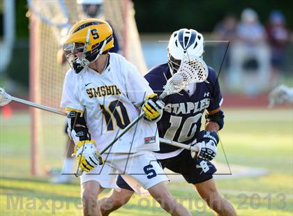 Thumbnail 2 in Staples vs. Simsbury (CIAC Class L Semifinal) photogallery.