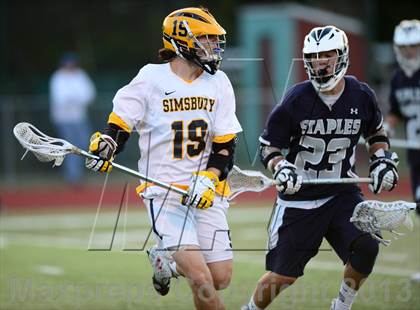 Thumbnail 2 in Staples vs. Simsbury (CIAC Class L Semifinal) photogallery.