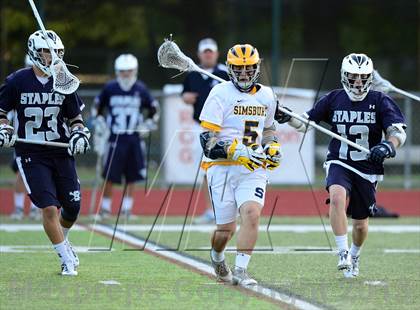 Thumbnail 2 in Staples vs. Simsbury (CIAC Class L Semifinal) photogallery.