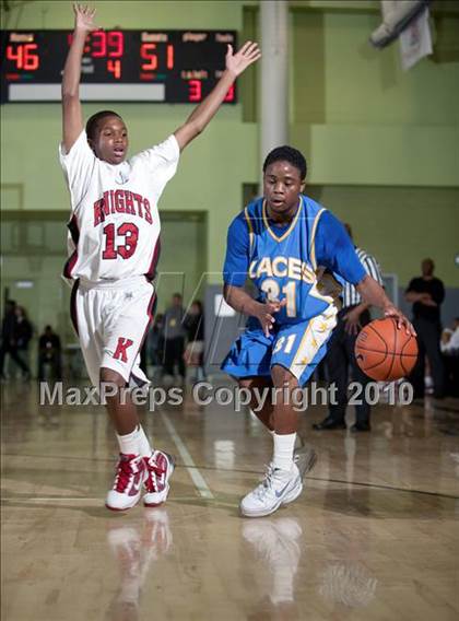 Thumbnail 1 in LACES vs. View Park (CIF LA City Section Small School Final) photogallery.