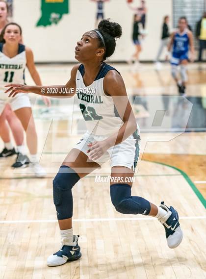 Thumbnail 3 in Cathedral vs. Indianapolis Bishop Chatard (City Tournament) photogallery.
