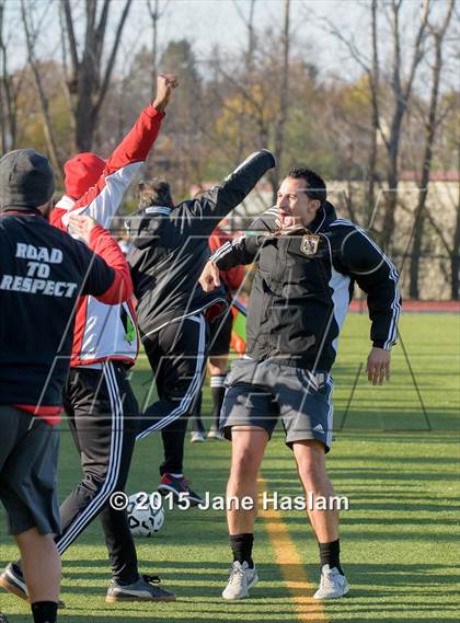 Thumbnail 3 in Pearl River vs. Amityville Memorial (NYSPHSAA Class A Final) photogallery.