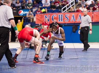 Thumbnail 2 in NCHSAA State 4A Boys Wrestling Championships (Finals) photogallery.