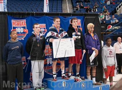 Thumbnail 2 in NCHSAA State 4A Boys Wrestling Championships (Finals) photogallery.