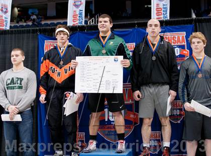 Thumbnail 3 in NCHSAA State 4A Boys Wrestling Championships (Finals) photogallery.